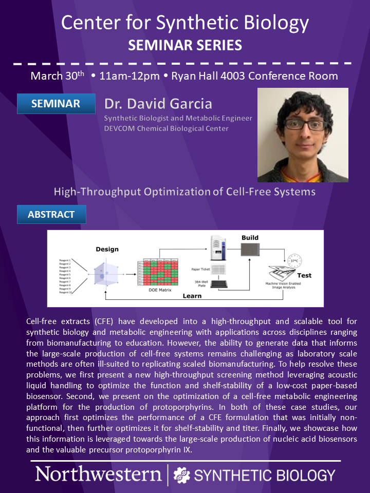 Flyer for David Garcia Seminar